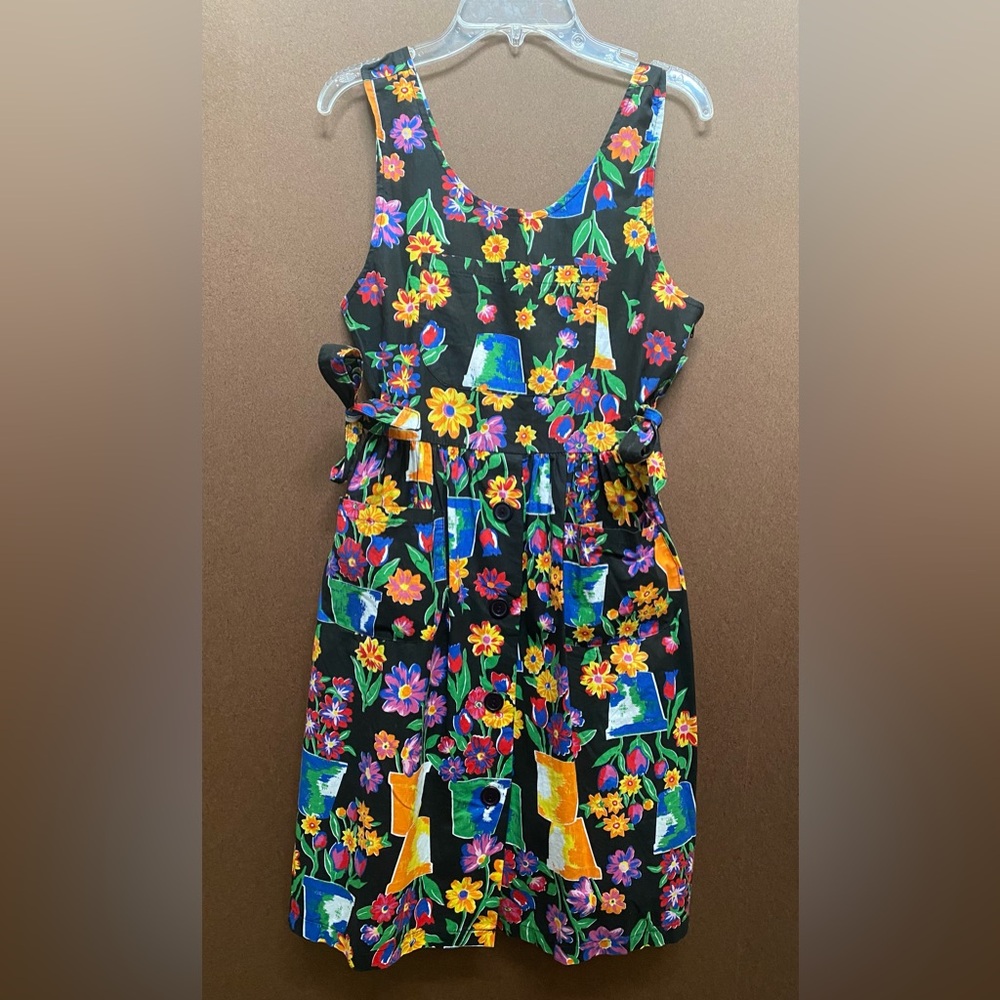 Rachel’s Kids Flower Print Dress Cotton Girl’s Vintage Summer